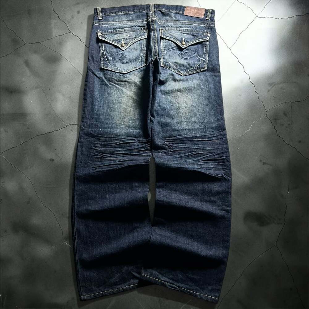 Marc Ecko Vintage Distressed Flap Pocket Bootcut Denim Jeans